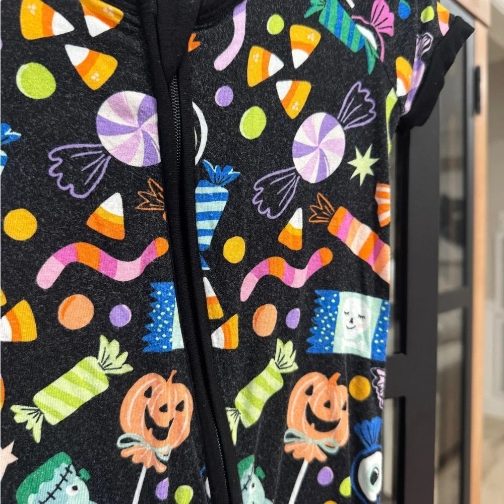 Little Sleepies halloween haul zippy romper shortie toddler baby girl pumpkins